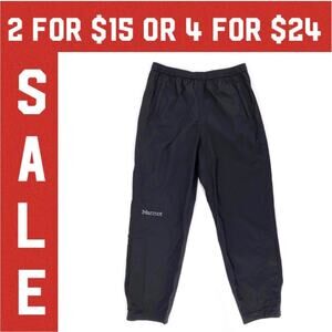 🔴 MARMOT black nylon wind pants